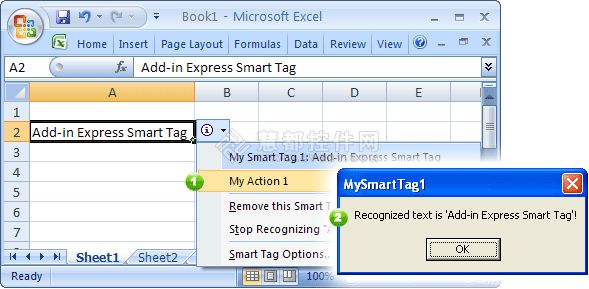 Add-in Express帮您快速在Office办公软件中添加智能标签