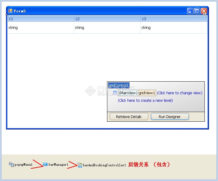 DevExpress GridControl使用教程之菜单