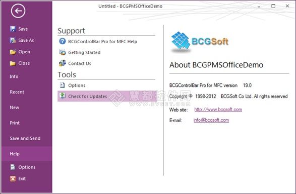 如何使用BCGControlBar v19创建Office2013外观界面和使用体验的应用程序