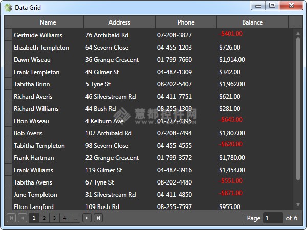 WPF Elements数据网格使用笔记（三）