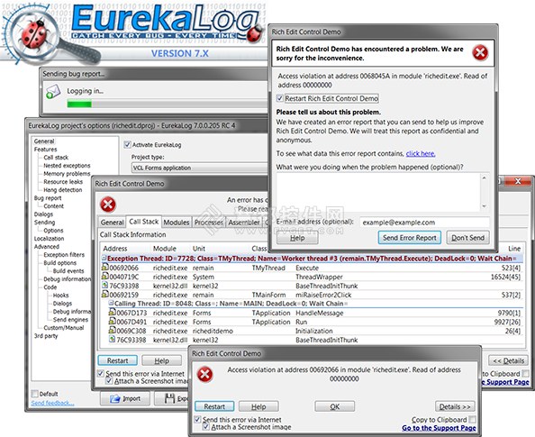 Delphi完美的bug解决方案--- EurekaLog