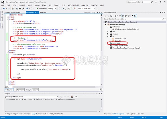 使用PhoneGap创建Windows8应用程序