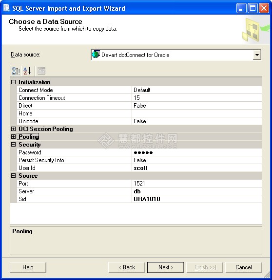 dotConnect for Oracle使用教程：SQL 服务器集成