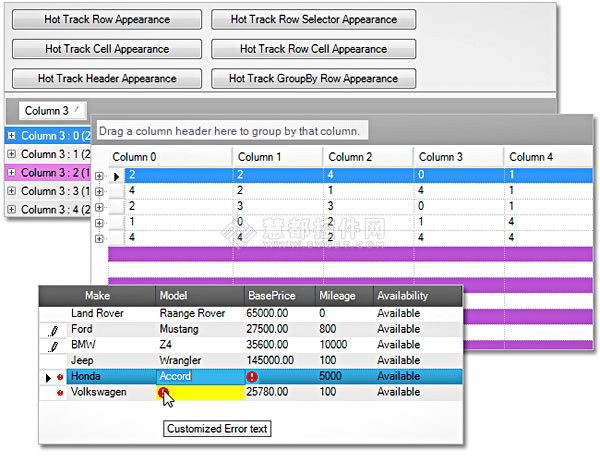 Windows Forms Grid,网格,NetAdvantage for Windows Forms