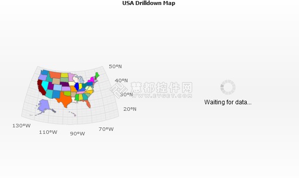 Flash地图控件AnyMap使用教程：Dashboard Drilldown Maps