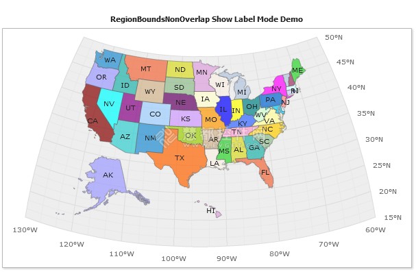Flash地图控件AnyMap使用教程：地图区域标签的使用