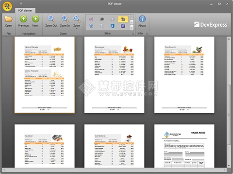 DXperience-WinForms-2013,PDF浏览器