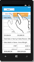 动态分组,DataGrid,Essential Studio for Windows Phone,Syncfusion