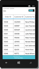 按需加载数据,DataGrid,Essential Studio for Windows Phone,Syncfusion