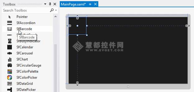 WinRT界面控件Essential Studio使用教程：如何将条码控件添加到应用程序