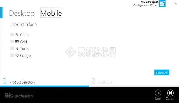 如何在移动界面控件Essential Studio for mobile MVC中创建平台应用