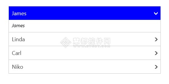 WinRT界面控件Essential Studio使用教程：如何填充项目