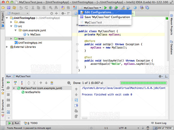 Java开发工具IntelliJ IDEA使用教程：单元测试和代码覆盖率