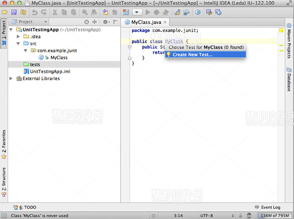 Java开发工具IntelliJ IDEA使用教程：单元测试和代码覆盖率
