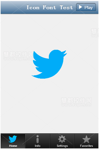Twitter Font Awesome Icon,Kendo UI Mobile,Twitter图标