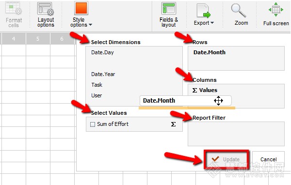 Pivot Table & Charts入门使用教程：报表创建方法