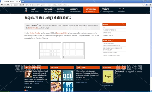Responsive Web Design Sketch Sheets,响应式web设计