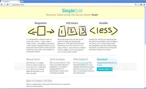 SimpleGrid,响应式CSS网格系统