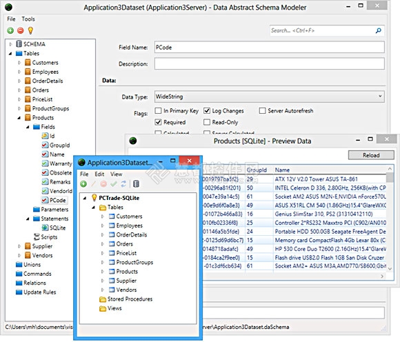 Schema Modeler 7,Data Abstract,RemObjects SDK