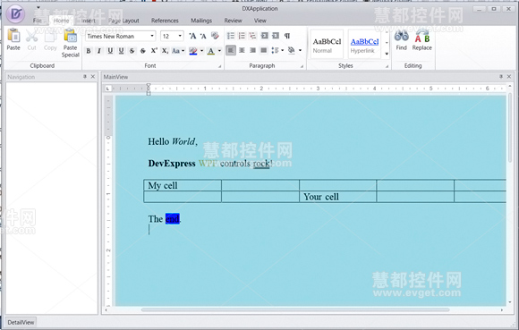 DevExpress WPF 2013.1,模板库,Microsoft Word Outlook