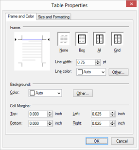 TX Text Control .NET,Table