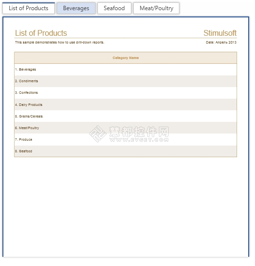 报表开发工具Stimulsoft Reports全线发布2013.1版