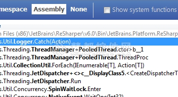 Plain List View,dotTrace