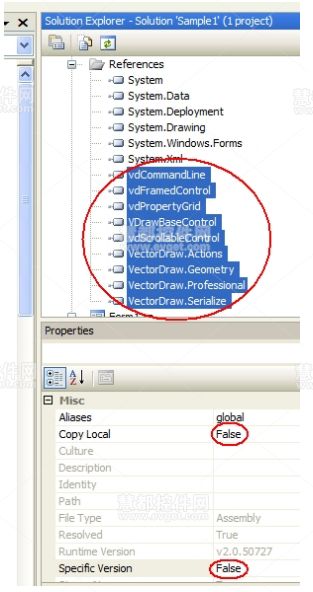 矢量图控件VectorDraw使用教程：添加vdFramedControl (Visual C# 2005)