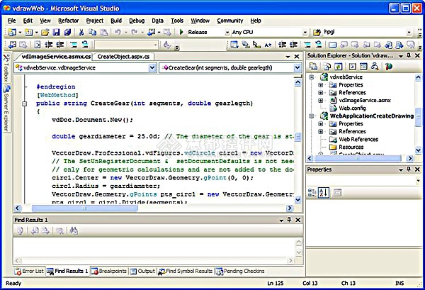 Visual Studio,web service