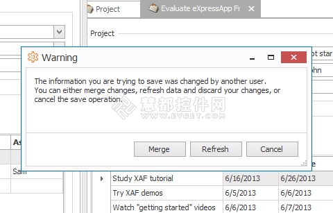 WinForms XAF,eXpressApp Framework (XAF)2013,并发记录