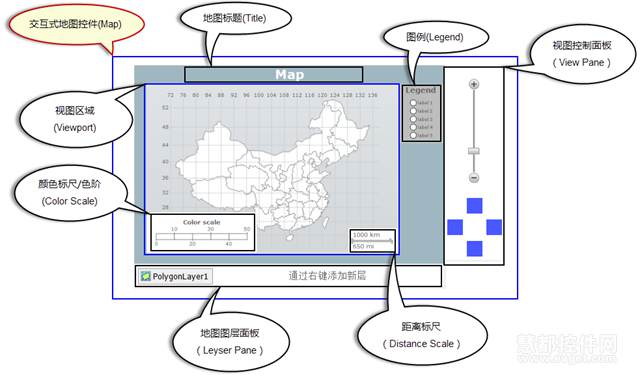 详解ActiveReports 8 地图控件的组成元素