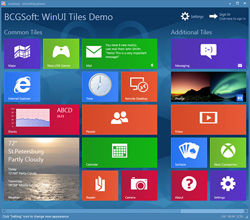 BCGControlBar Win8Tiles