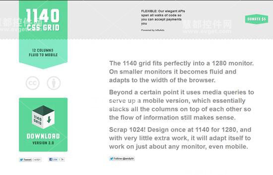 1140 CSS Grid