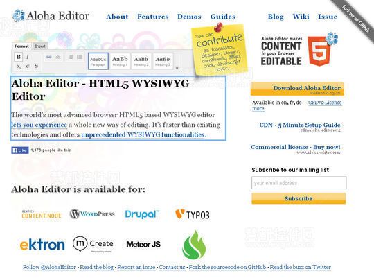 属于Web开发人员的5个HTML5文本编辑器