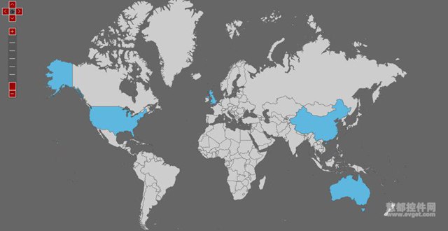 JavaScript Maps国家选择