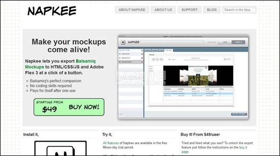 Napkee web原型设计工具