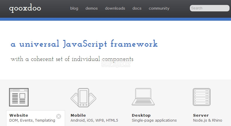 Qooxdoo 开源的JavaScript框架