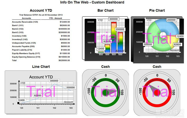 SharpShooter Dashboards成功嵌入会计解决方案