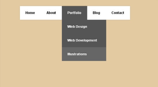 20个最炫HTML5，jQuery和CSS3下拉菜单制作教程（附示例/源码）