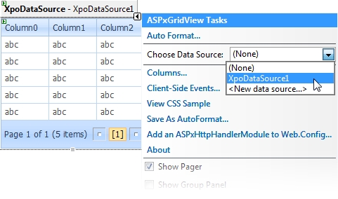 XpoDataSource ASPxGridView