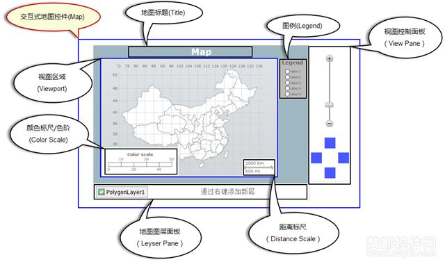 ActiveReports 8 交互式地图控件