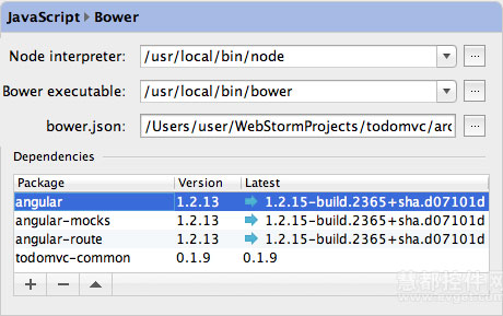 WebStorm 8 - 集成Bower