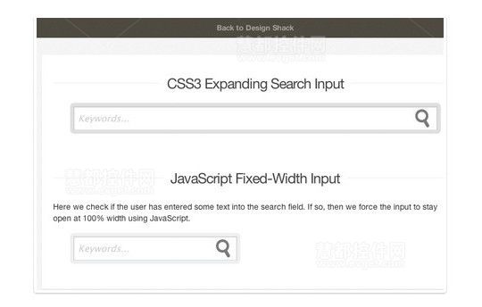 13个有用的HTML5、CSS3和jQuery搜索表单教程