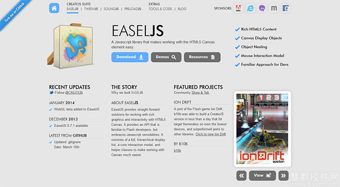 HTML5 画布(Canvas)的JavaScript库 