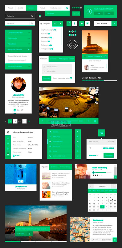 iPhone UI开发 Free Flat UI Kit
