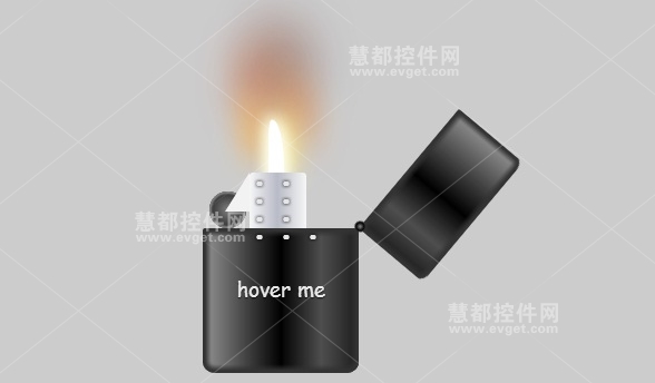 CSS3打火机火焰动画