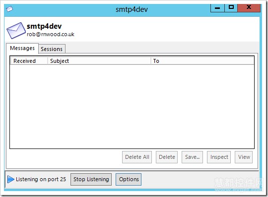SharePoint 2013开发工具—smtp4dev