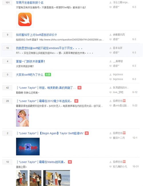 swift贴吧