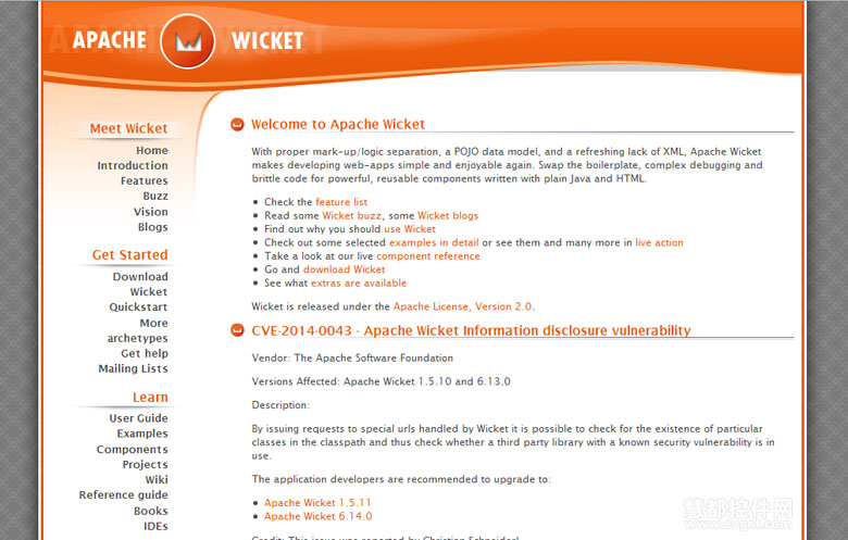 JAVA首选五款开源Web开发框架Wicket