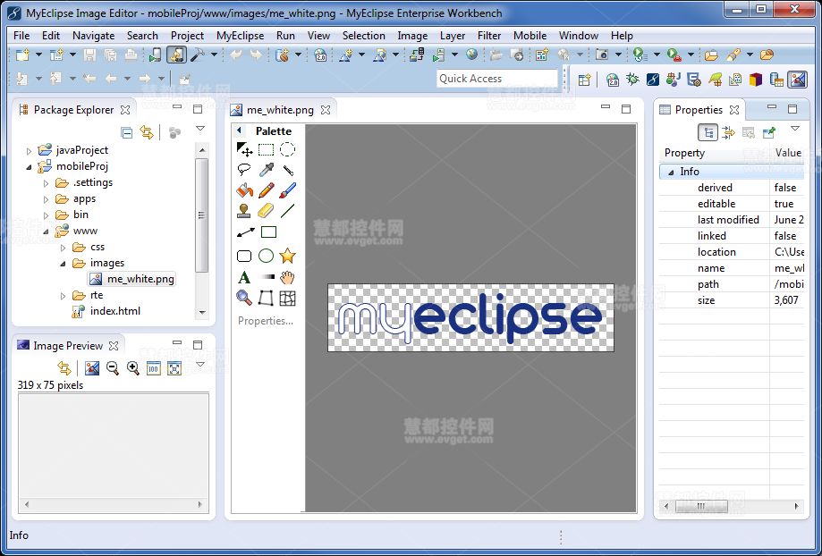 在MyEclipse中编辑图片